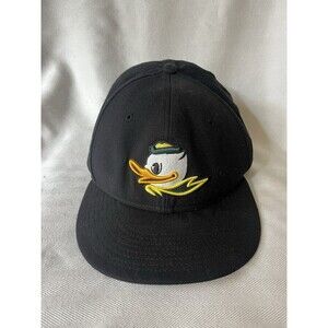 Nike True Oregon The Duck Baseball Cap Black Size 7 1/8